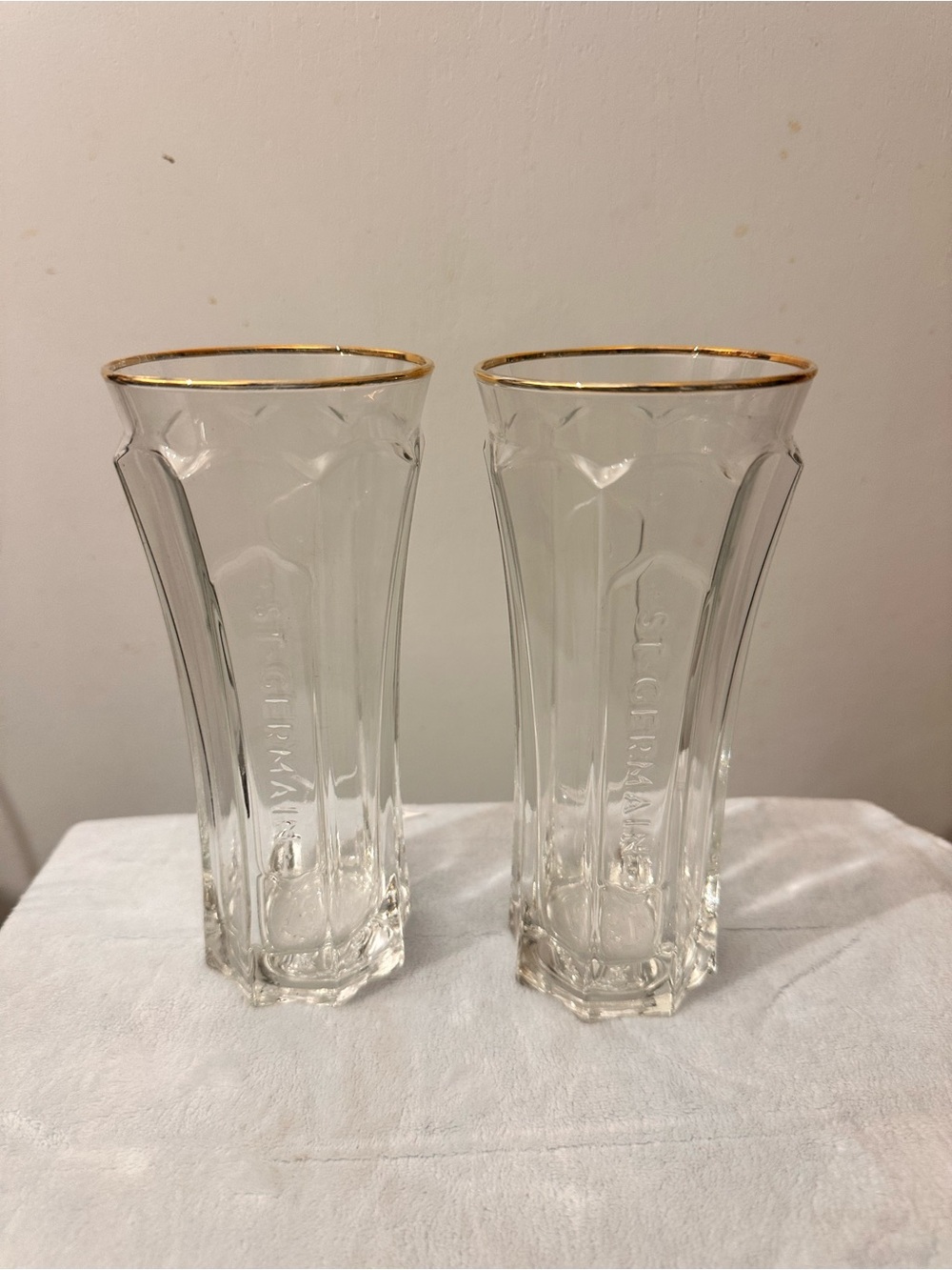 St-Germain Art Deco-Style Cocktail Highball Glasses - Set of 2